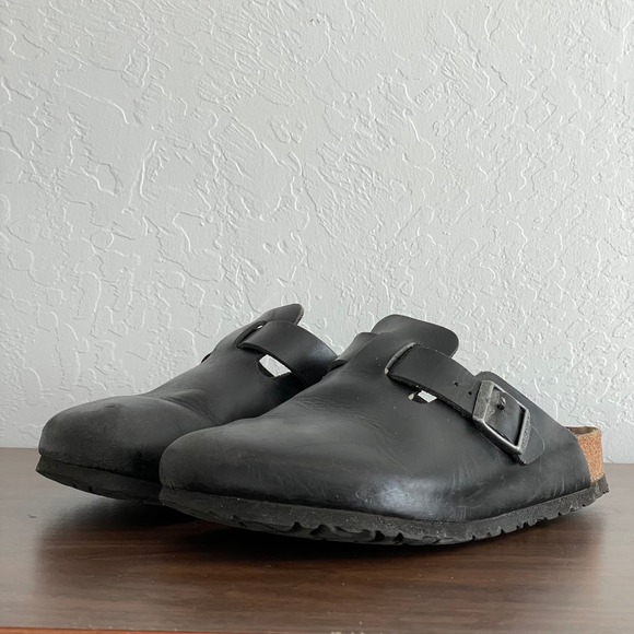 Birkenstock Other - Birkestock BOSTON Mule Clogs size 41 (M-8 | W-10) Black Leather Comfort Travel